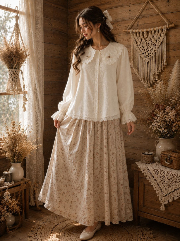 شومیز گلدوزی یقهخاص زنانه